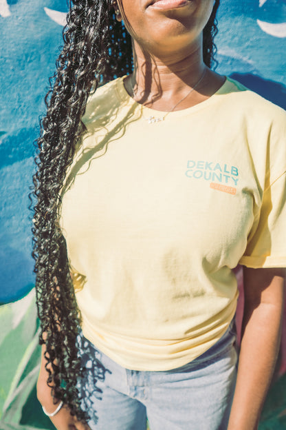 Street Art Spirit | Yellow & Dark Blue Short Sleeve (Mural Design)