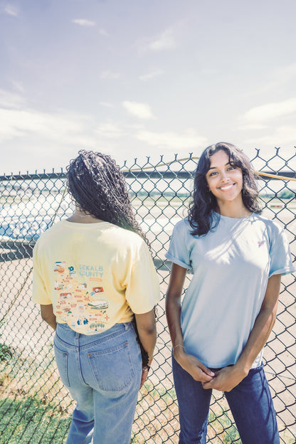 Street Art Spirit | Yellow & Dark Blue Short Sleeve (Mural Design)