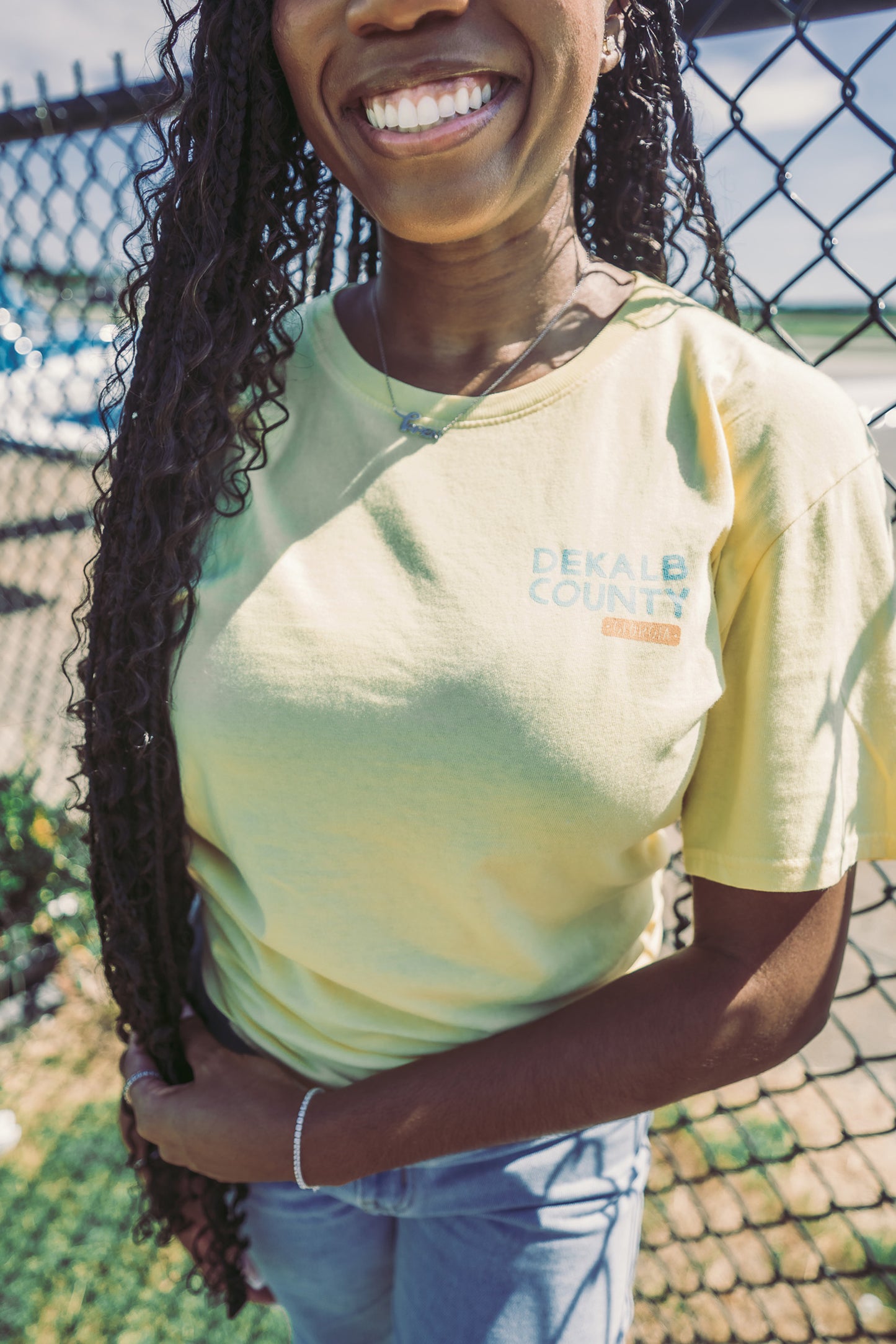 Street Art Spirit | Yellow & Dark Blue Short Sleeve (Mural Design)