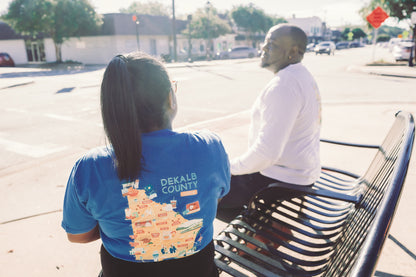 Street Art Spirit | Yellow & Dark Blue Short Sleeve (Mural Design)