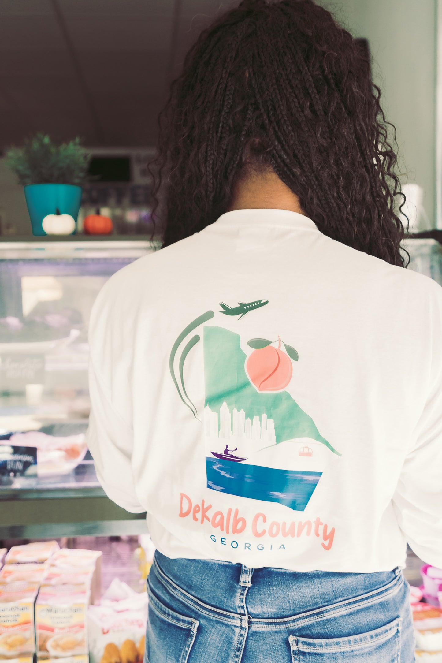 Classic DeKalb Long Sleeve | Long Sleeve White DeKalb County Shirt
